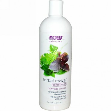 Now Foods, ソリューションズ、ハーバル リバイバル コンディショナー、16 fl oz (473 ml)