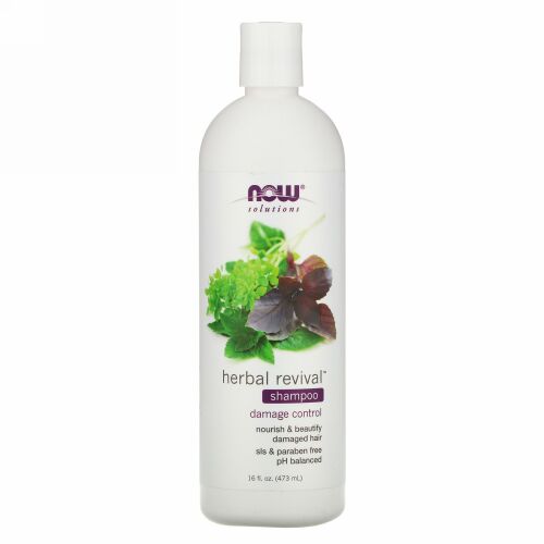 Now Foods, ソリューションズ, ハーバル・リバイバル™ シャンプー, 16 液量オンス (473 ml)