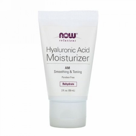 Now Foods, ソリューションズ、ヒアルロン酸モイスチャライザ、2 fl oz (59 ml)