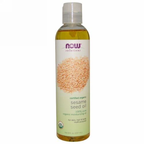 Now Foods, Now Solutions、セサミシードオイル、オーガニック、8 fl oz (237 ml)