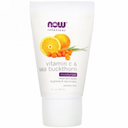 Now Foods, ソリューション、ビタミンC＆シーバックソーンモイスチャライザー、59ml（2液量オンス）