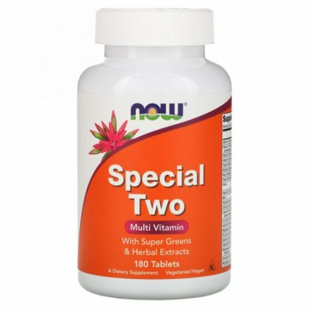 Now Foods, スペシャルツー、マルチビタミン、180錠
