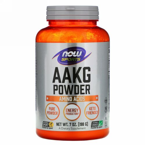 Now Foods, スポーツ、AAKGピュアパウダー、198g（7オンス）
