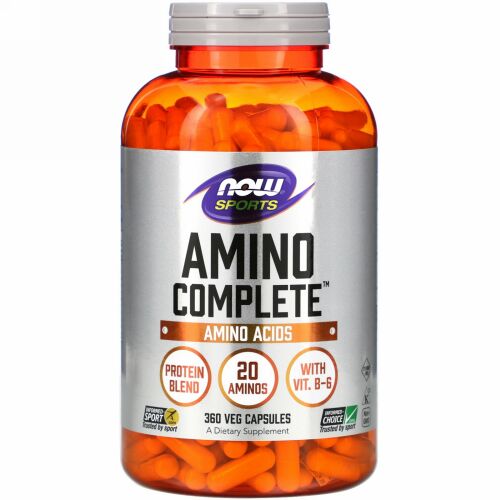 Now Foods, スポーツ、Amino-Complete（アミノコンプリート）、ベジカプセル360粒