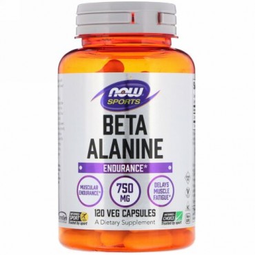 Now Foods, スポーツ, ベータ-アラニン, 750 mg, 120 カプセル