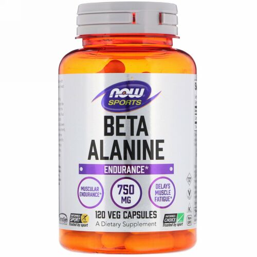 Now Foods, スポーツ, ベータ-アラニン, 750 mg, 120 カプセル