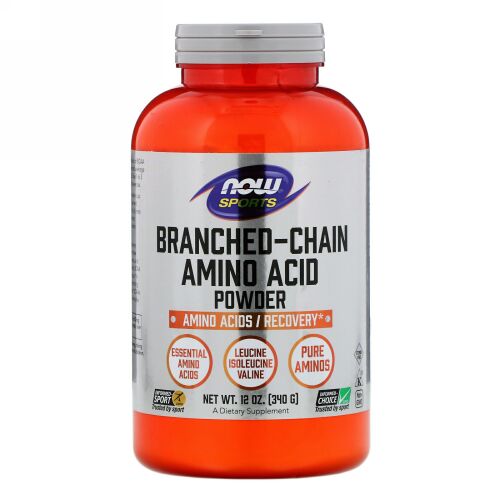 Now Foods, スポーツ、分岐鎖アミノ酸粉末、340g（12オンス）