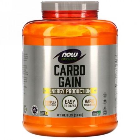 Now Foods, スポーツ、カーボゲイン、3.6kg（8ポンド）