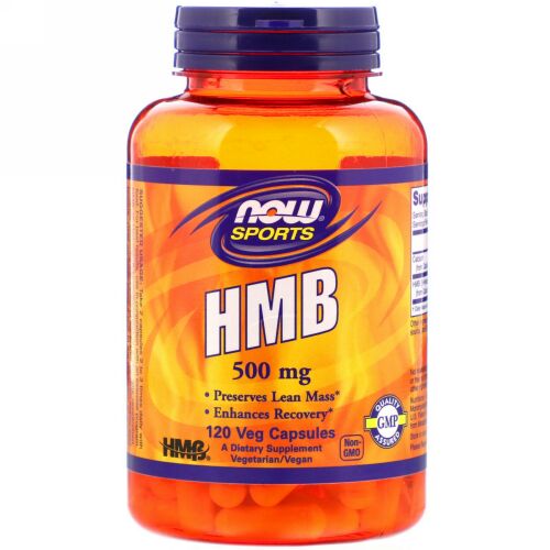 Now Foods, スポーツ、HMB、500mg、ベジカプセル120粒