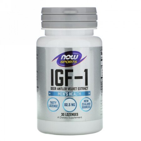 Now Foods, Sports, IGF-1, Men's Health, 30 Lozenges (Discontinued Item)