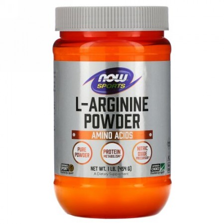 Now Foods, L-アルギニンパウダー, 1 lb (454 g)