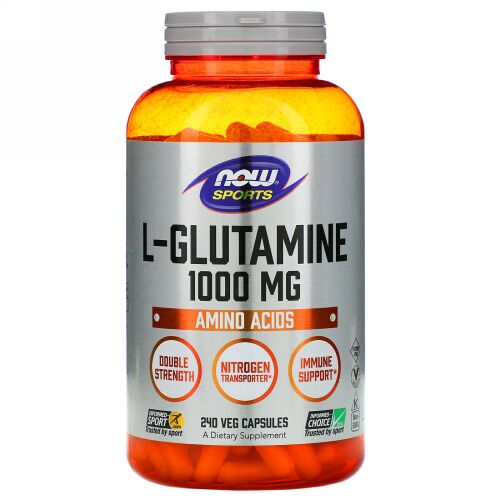 Now Foods, スポーツ、L-グルタミン、1,000mg、ベジカプセル240粒