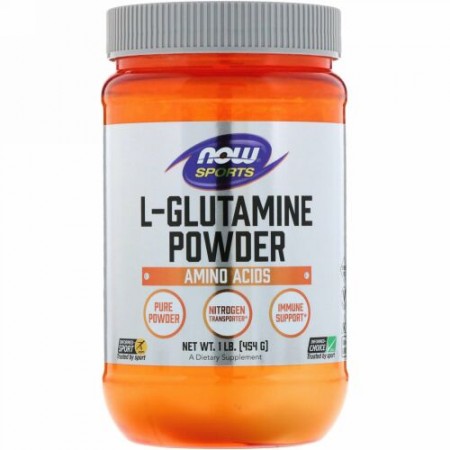 Now Foods, スポーツ、L-グルタミンパウダー、454g（1 lbs）
