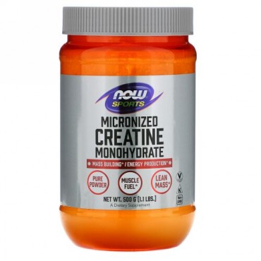 Now Foods, Sports, クレアチン・モノハイドレート, 　微粒子化, 1.1 ポンド (500 g)