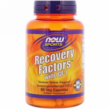 Now Foods, Sports, Recovery Factors with IGF-1, 90 Veg  Capsules (Discontinued Item)