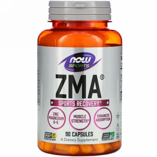 Now Foods, スポーツ、ZMA、スポーツ リカバリー、90粒