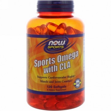 Now Foods, Now スポーツ、 スポーツオメガ　 　CLA配合、 ソフトジェル120粒 (Discontinued Item)