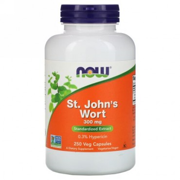 Now Foods, セント ジョーンズ ワート, 300 mg, 250 ベジキャップ