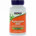 Now Foods, テストジャック300、植物性カプセル60粒