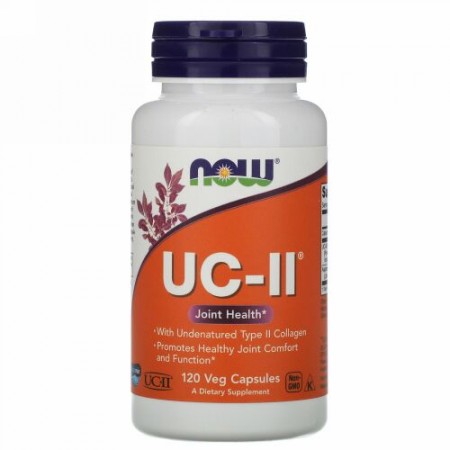 Now Foods, UC-II節々の健康、未調整II型コラーゲン、ベジカプセル120粒
