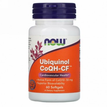 Now Foods, ユビキノール CoQH-CF™, ソフトジェル 60 粒