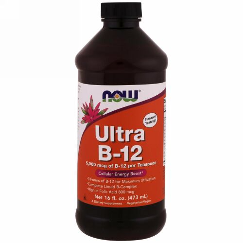 Now Foods, ウルトラB-12、16 fl oz (473 ml)