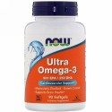 Now Foods, ウルトラオメガ3、500 EPA/250 DHA、ソフトジェル90粒
