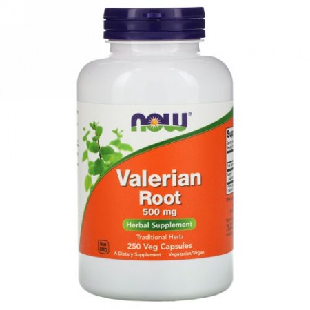 Now Foods, バレリアンの根、500mg、植物性カプセル 250粒