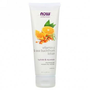 Now Foods, ビタミンC＆シー・バックソーン・ローション、8 液体オンス（237 ml）