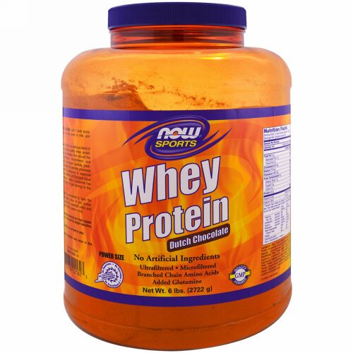Now Foods, ホエイタンパク質, ダッチチョコレート, 6 lbs (2722 g) (Discontinued Item)