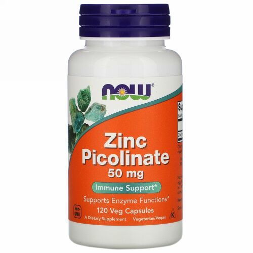 Now Foods, ジンクピコリネート、50mg、植物性カプセル120粒