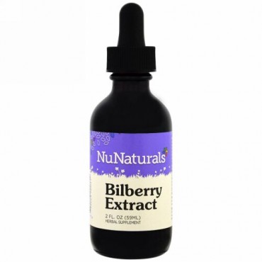 NuNaturals, ビルベリーエキス、2 fl oz (59 ml) (Discontinued Item)