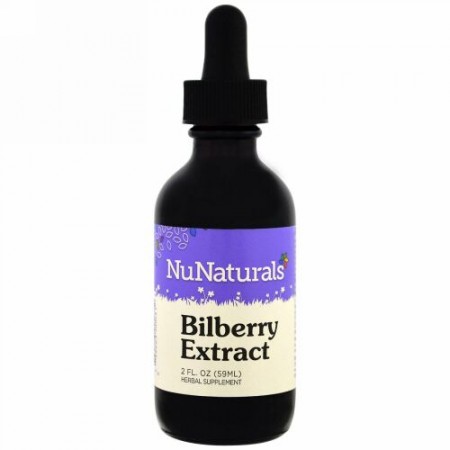 NuNaturals, ビルベリーエキス、2 fl oz (59 ml) (Discontinued Item)