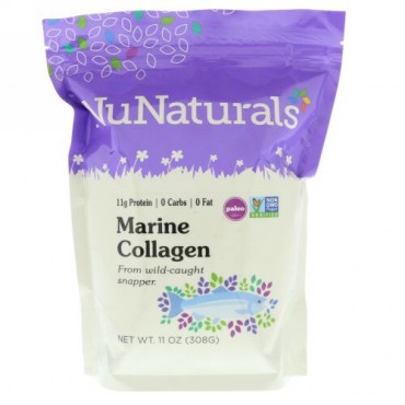NuNaturals, マリーンコラーゲン、11オンス (308 g) (Discontinued Item)
