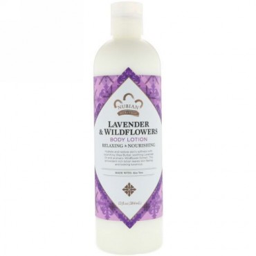 Nubian Heritage, ボディローション、ラベンダー＆ワイルドフラワー、13 fl oz (384 ml) (Discontinued Item)