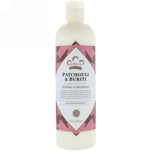 Nubian Heritage, ボディローション、パチョリ＆オオミテングヤシ、384ml（13fl oz）