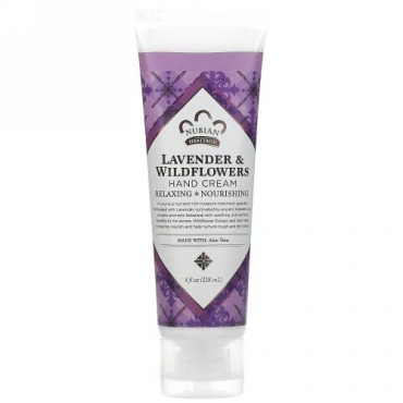 Nubian Heritage, ハンドクリーム, ラベンダー＆ワイルドフラワー, 4オンス (118 ml) (Discontinued Item)