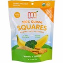 NurturMe, 100％キノアスクエア、オーガニック・パフクラッカー、バナナ+ブロッコリー、1.76 oz (50 g) (Discontinued Item)