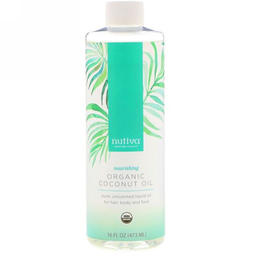 Nutiva, オーガニックココナッツオイル、473ml（16 fl oz）