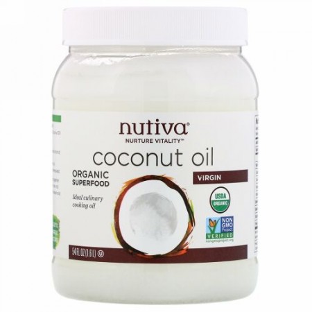 Nutiva, オーガニック・バージンココナッツオイル54 fl oz (1.6 L)