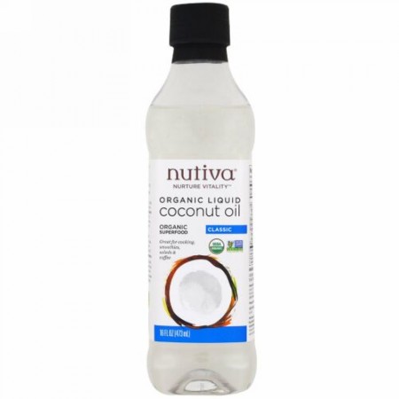 Nutiva, オーガニックココナッツオイル, クラシック, 16液量オンス(473 ml) (Discontinued Item)
