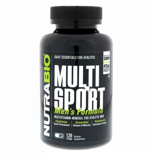 NutraBio Labs, マルチスポーツ、メンズフォーミュラ、ベジカプセル 120錠