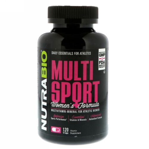 NutraBio Labs, マルチスポーツ、ウィメンズフォーミュラ、ベジカプセル 120錠 (Discontinued Item)