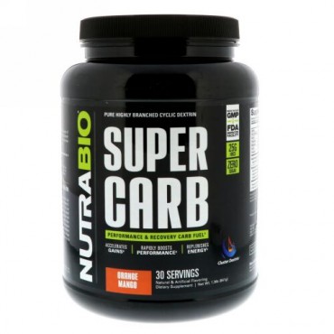 NutraBio Labs, スーパーカーブ、オレンジマンゴー、1.9 lb (841 g) (Discontinued Item)