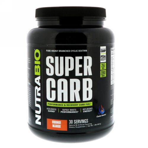 NutraBio Labs, スーパーカーブ、オレンジマンゴー、1.9 lb (841 g) (Discontinued Item)