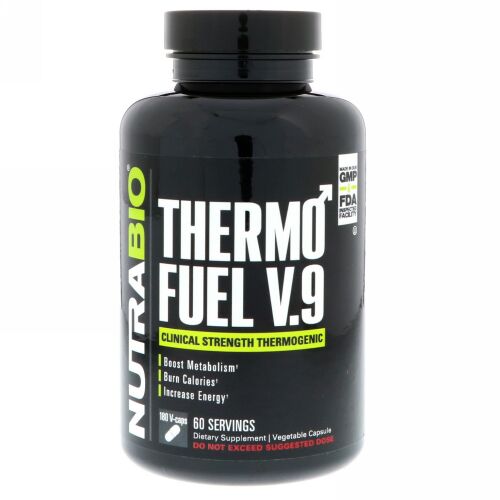 NutraBio Labs, ThermoFuel V9 for Men,180 Vegtable Capsules (Discontinued Item)