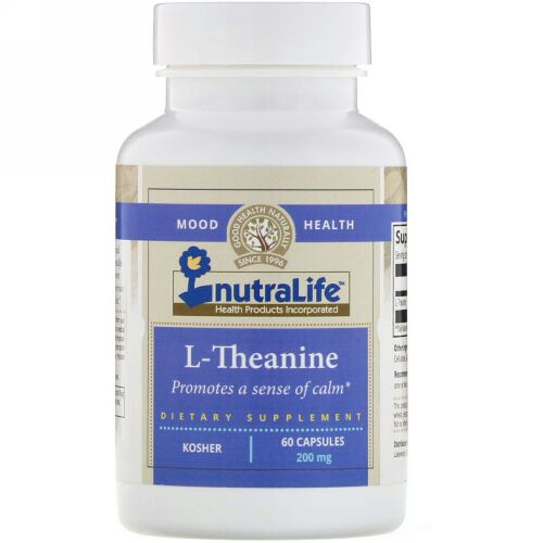 NutraLife, L-テアニン、 200 mg、 60カプセル