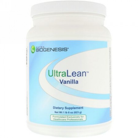 Nutra BioGenesis, ウルトラリーンプロテインパウダー、バニラ、623 g（1 lb 6 oz） (Discontinued Item)