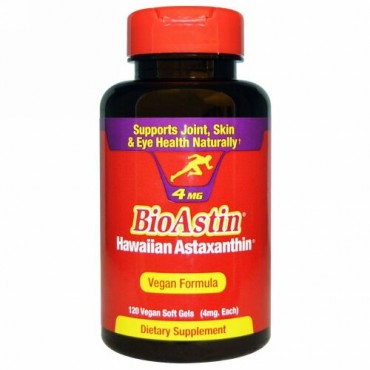 Nutrex Hawaii, BioAstin、4 mg、120植物性ソフトジェル