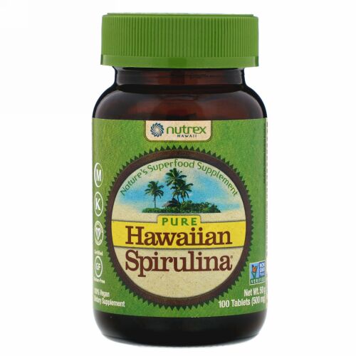 Nutrex Hawaii, Pure Hawaiian Spirulina, 100 Tablets